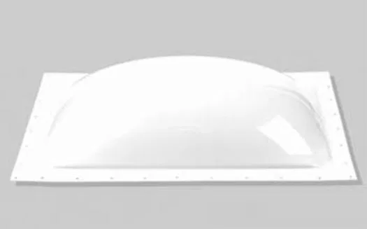 SL1626W – S.RECREATION Skylight, 4-1/2 Inch High Bubble Type Dome Mounts Outside RV Rectangular For 26 Inch Length x ...